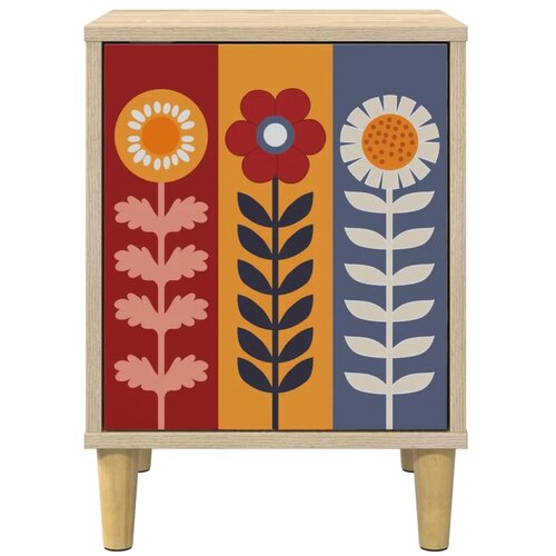  Noćni ormar ESSEN 2 kom. Hrast sonoma 36 x 33 x 50 cm - Uzorak suncokreta 2 Slike