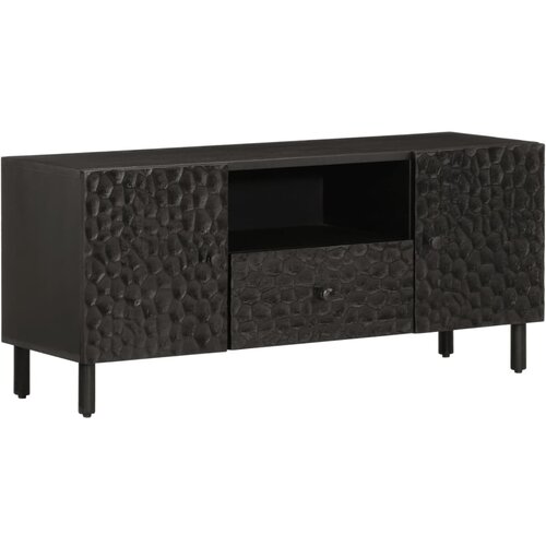 VidaXL TV omarica črna 105x33x46 cm trden mangov les Slike