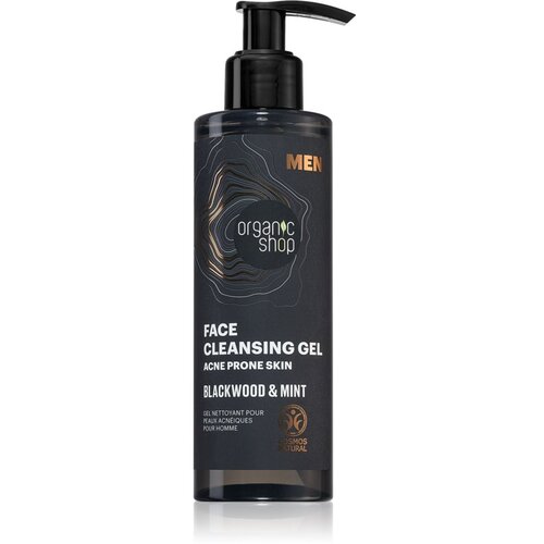 Organic Shop Men Blackwood &amp;amp; Mint gel za či&amp;scaron;ćenje za mu&amp;scaron;karce 200 ml Slike