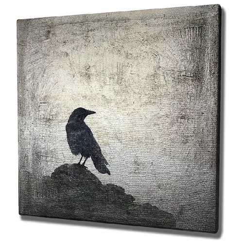 Vega Stenska slika na platnu Black Bird, 45 x 45 cm