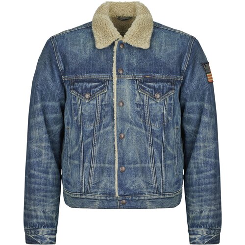 Polo Ralph Lauren Jeans jakne VESTE EN JEAN DOUBLEE SHERPA Modra Slike