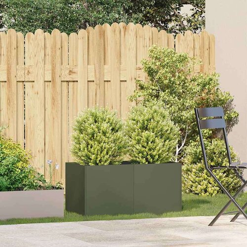 vidaXL Sadilica maslinastozelena 80x40x40 cm hladno valjani čelik Cijene