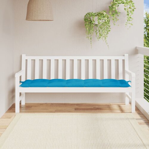 VidaXL Blazina za vrtno klop svetlo modra 180x50x7 cm oxford tkanina Slike