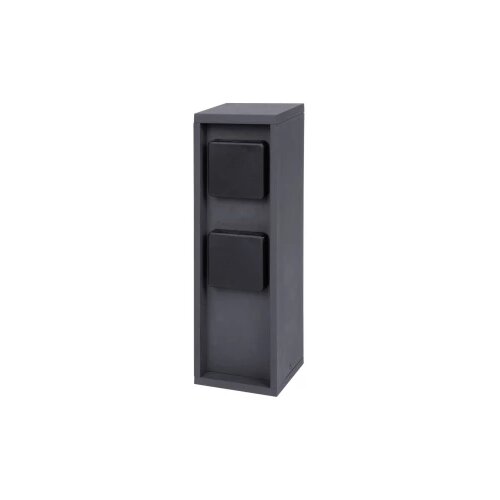Bold Pado vanjska vrtna utičnica (utičnica stup) s 2-smjernim utikačem u antracit boji (IP44 vanjski energetski stup, 3680 watta, kvadrat, 30 x 9 x 9 cm, jednostavan za postavljanje) 10614 vrt... Cijene