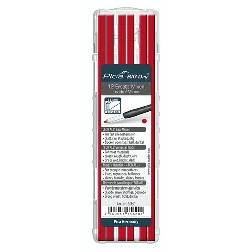 Pica - Marker BIG DRY Minen-Set FOR ALL rot Slike