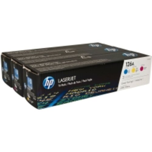 HP &amp;quot;126A original Toner cartridge CF341AD cyan magenta yellow 3x 1.000 pages 3-pack&amp;quot; Slike