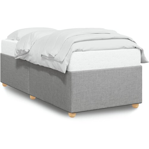 vidaXL Posteljni okvir svetlo siv 90x200 cm blago Cene