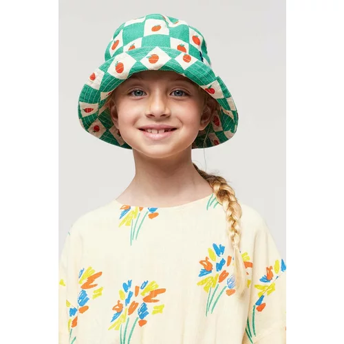 Bobo Choses Otroški bombažni klobuk zelena barva