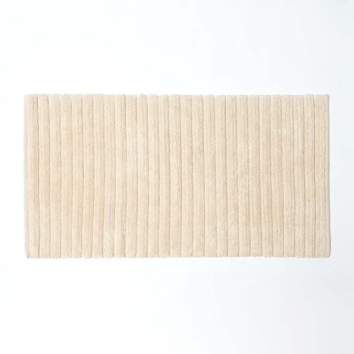 HOMESCAPES kopalni&scaron;ka preproga krem rayures relief 100% bombaž 1500 gm&sup2; - 50 x 100, (5000161152) Cene