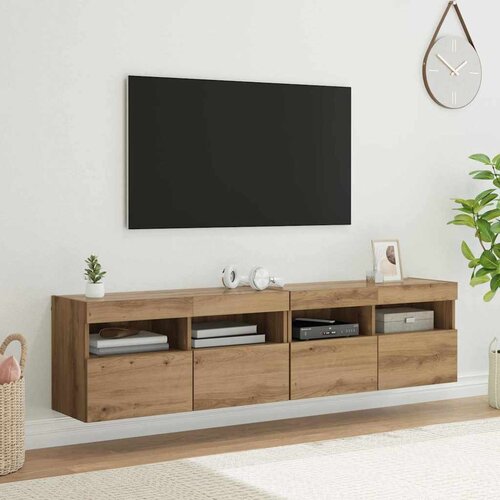 TV zidni ormari Zidne 2 pcs Umjetnički hrast 80 x 30 x 40 cm Cijene