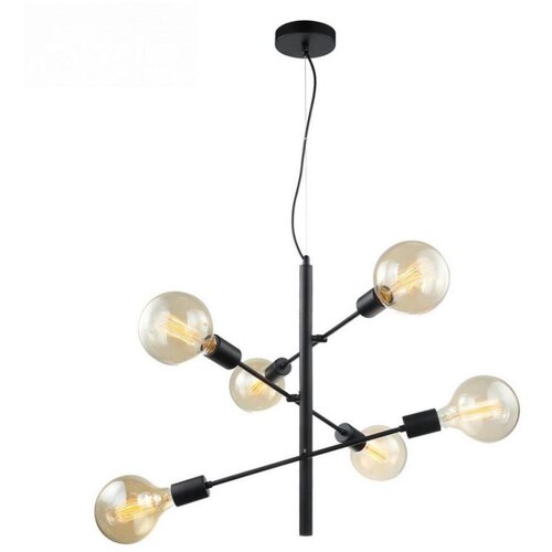  ITALUX MDM3582/6 BK - Viseći luster na sajli MADALYN 6xE27/40W/230V Cene