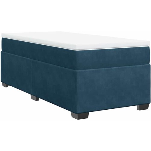 Box spring krevet s madracem tamnoplavi 90x190 cm bar&amp;scaron;unasti Slike