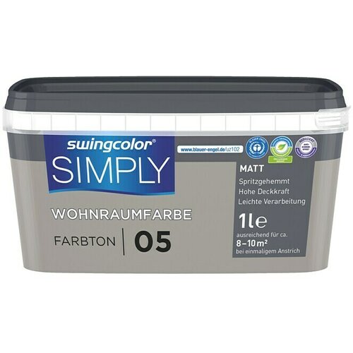 SWINGCOLOR Stenska barva SIMPLY (- Št. 05, Mat, 1 l) Cene