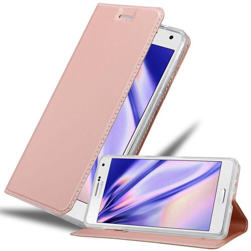 Cadorabo Samsung Galaxy A7 2015 v klasična rožnata zlata - Za&scaron;čitni ovitek z magnetnim zapiranjem, stoječo funkcijo in režo za kartice, (20558948) Cene