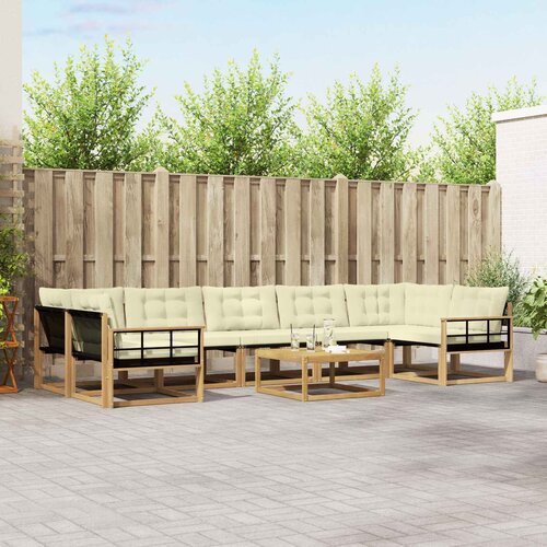  Set vanjskih sofa 8 kom. Bijela i krem Smeđa 79 x 79 x 37 cm Cijene