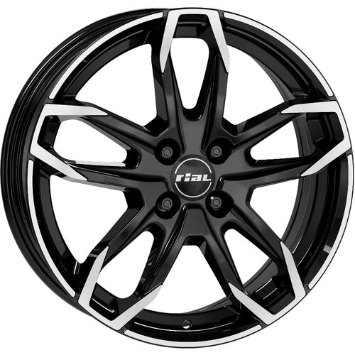 RIAL A17 4x108 ET20 6,5x17 LUCCA črna spredaj polirana 65,1 (Citroen, DS3, Jeep Avenger, Opel Corsa Cene