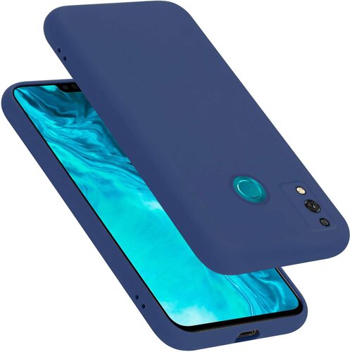 Cadorabo Ohi&scaron;je je združljivo z Honor 9X LITE in tekoča modra - Za&scaron;čitni ovitek iz prožnega silikona TPU, (20859993) Cene