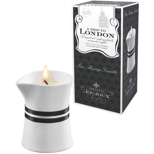 Petits JouJoux London - svijeća za masažu - rabarbara-jantar (120ml) Slike