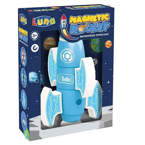 Luna Magnetna raketa u plavoj boji Cene
