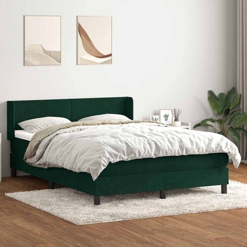 Box Spring krevet s madracem tamno zeleni 160x220 cm bar&amp;scaron;un - Tamnozelena 160 x 220 cm Gladak dizajn Slike