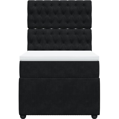 Box spring krevet s madracem crni 100x200 cm bar&amp;scaron;unasti Slike