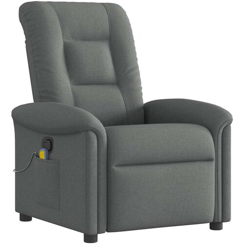 Maison Chic masažni naslanjač - Relax naslanjač temno sivo blago, (22134199) Cene
