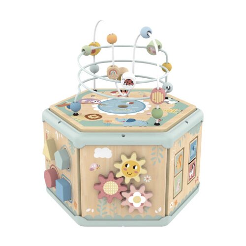 Tooky Toy Igračka 7u1 drveni oktagon didaktički centar TK261N Cijene