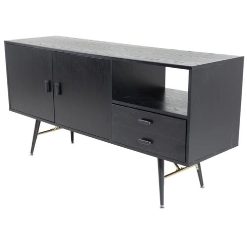 Venture Home komoda Gold 46 &amp;times; 80 &amp;times; 160 cm, crna Slike