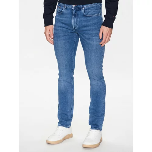 Tommy Hilfiger Jeans hlače Bleecker MW0MW31093 Modra Slim Fit