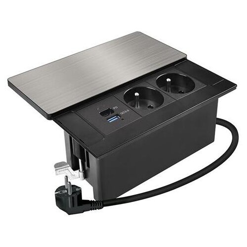 solight PP128C-PD20 - Ugradna utičnica 20W 2 utičnice + USB-A + USB-C Cene