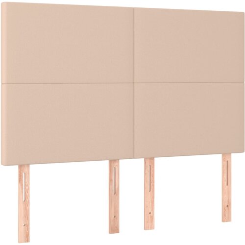 Maison Chic Posteljno vzglavje - Vzglavna omarica 4 kosa kapučino 72x5x78/88 cm umetno usnje, (22077005) Slike