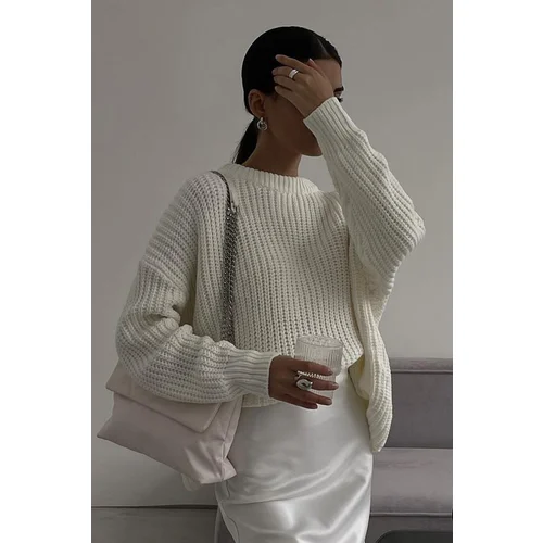 Madmext Sweater - Ecru - Oversize