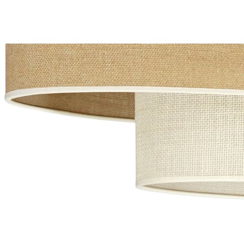  Duolla - Visilica na sajli DOUBLE OVAL YUTE 2xE27/15W/230V braon/krem Slike