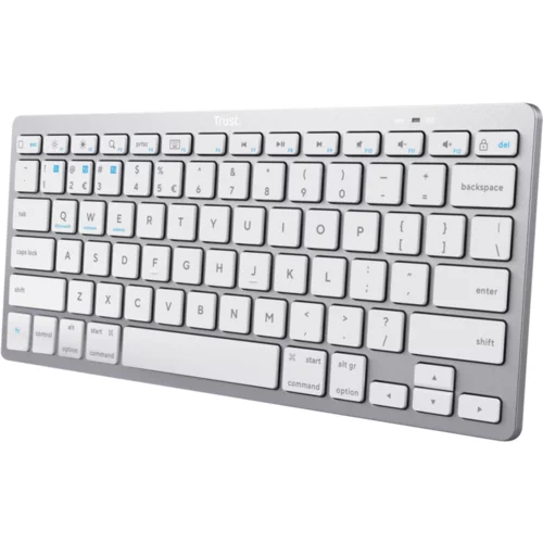 Trust tastatura Basics ultra-thin, wireless, bijela, US layout, BT 4.0, 10m rangeID: EK000549753