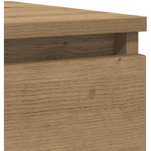 VidaXL Komoda artisan hrast 100x35x76 cm konstruiranog drva Slike