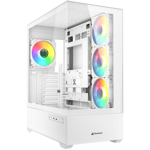  Kućište SHARKOON gaming, AK6 RGB White ATX, ventilator 4x120mm Cijene