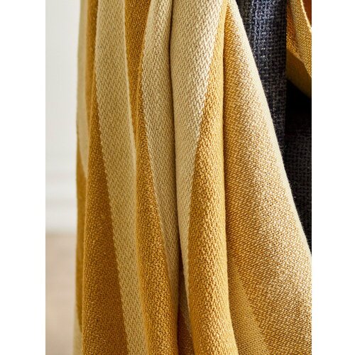 Bloomingville Rumena odeja iz recikliranega bombaža 130x160 cm Frello &amp;ndash; Slike