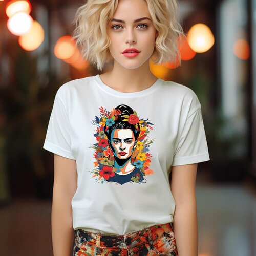 CAMISETA Majica sa štampanim printom Cam 393, Ženska, Bela Cene