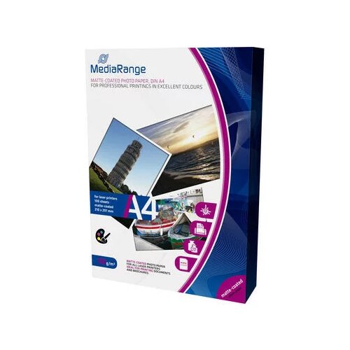 Mediarange foto papir dvostranski A4, mat 200g, 50 listov Slike
