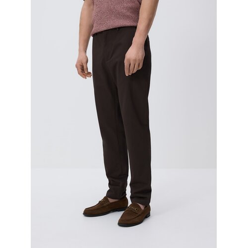 Reserved Chino slim fit hlače - tamnosmeđe Cijene