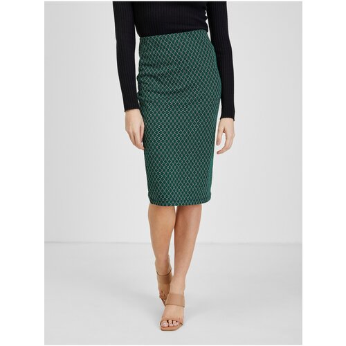 Orsay Dark Green Ladies Patterned Skirt - Women Slike