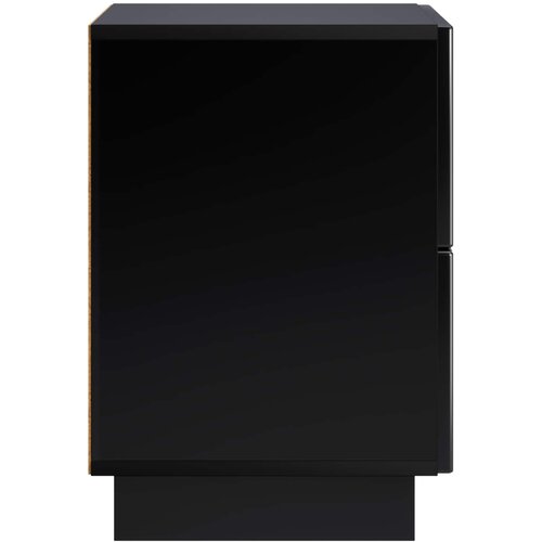  Noćni ormar 2 kom. Crna 33,5 x 34,5 x 50 cm Konstruirano drvo Slike
