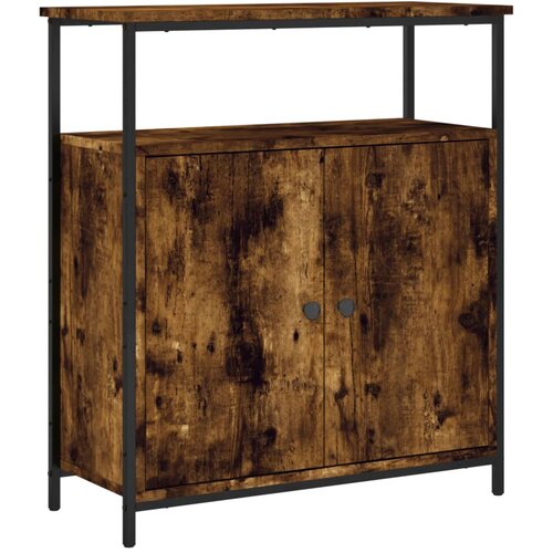  Komoda boja dimljenog hrasta 70 x 30 x 80 cm konstruirano drvo Smeđa Slike