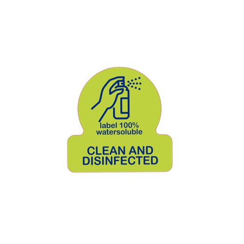  Zelena Nalepke Čisto in Razkuženo (500 kom) - Clean & Disinfected Cene