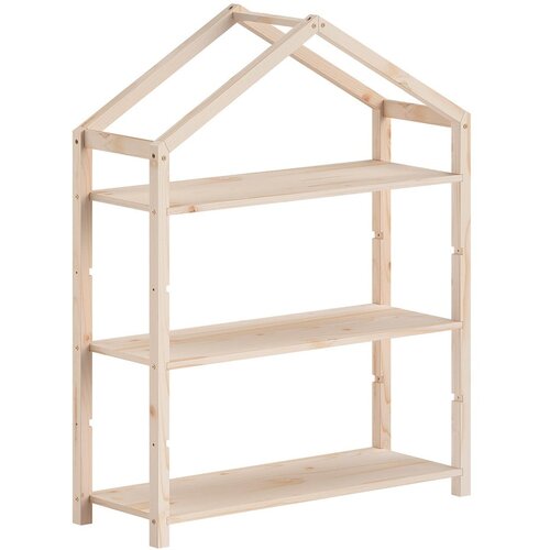 Vipack Dječja biblioteka od masivnog bora u prirodnoj boji 111x141x40 cm Dallas – Cijene