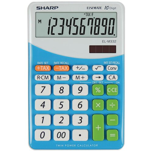 Sharp Komercialni kalkulator ELM332BBL, moder Slike