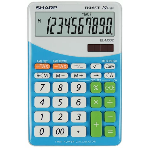 Sharp Komercialni kalkulator ELM332BBL, moder