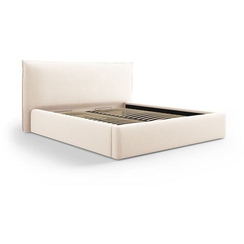 Milo Casa Krem tapecirani bračni krevet s prostorom za odlaganje s podnicom 140x200 cm Elio &amp;ndash; Slike