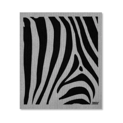 Groovy Goods spužvasta krpa "zebra" - grey