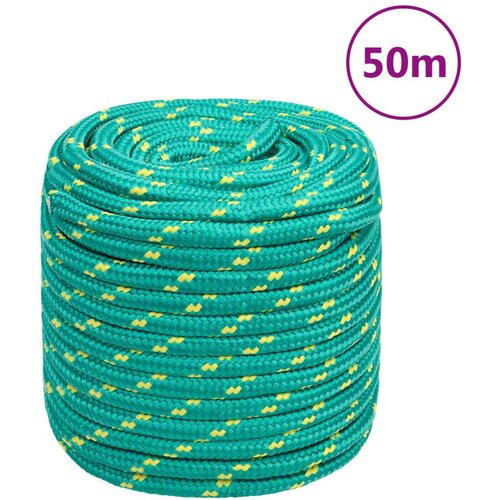 VidaXL Brodski konop zeleni 16 mm 50 m od polipropilena Slike